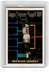 1994 Topps Michael Jordan Reigning Playoff MVP Card 199