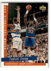 1993 Upper Deck NBA Signature Topps Trademark Moves Patrick Ewing Card 244 Default Title