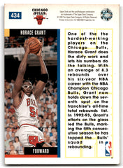 1993 Upper Deck Horace Grant Chicago Bulls Card 434