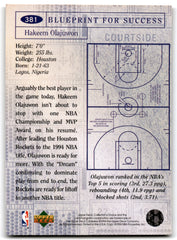 1994 Collector's Choice Hakeem Olajuwon Houston Rockets Card 381