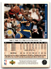 1994 Collector's Choice Tim Hardaway Golden State Warriors Card 310