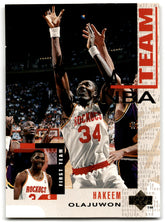 1994 Upper Deck Hakeem Olajuwon Houston Rockets Card 13
