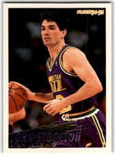 1995 Fleer Double John Stockton Card 12 Default Title