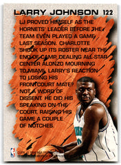 1996 Fleer Larry Johnson Charlotte Hornets 122