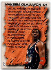 1996 Fleer Hakeem Olajuwon Houston Rockets 129