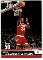 2007 Topps 50th Anniversary Hakeem Olajuwon Card 46