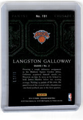 2014 Panini Excalibur Crusade Langston Galloway /99 Card 191