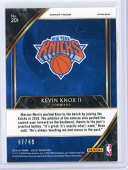 2019 Panini Select Kevin Knox II Red Disco /49 Card 201