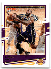 2019 Clearly Donruss LeBron James Los Angeles Lakers Card 20