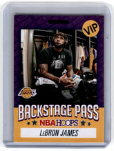 2019 Hoops Back Stage Pass LeBron James Los Angeles Lakers Card 7