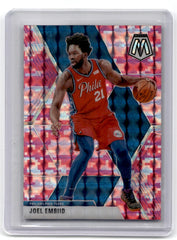 2019 Panini Mosaic Joel Embiid Pink Mosaic Card 189