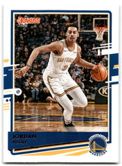 2020 Donruss Jordan Poole Golden State Warriors Card 159