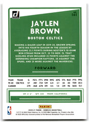 2020 Donruss Jaylen Brown Boston Celtics Card 161