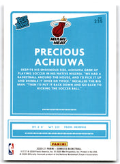 2020 Donruss Precious Achiuwa Miami Heat RC Card 235