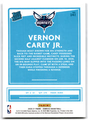 2020 Donruss Vernon Carey Jr. Charlotte Hornets Card 241