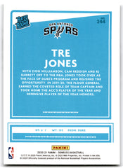 2020 Donruss Tre Jones San Antonio Spurs RC Card 244