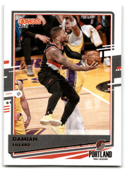 2020 Donruss Damian Lillard Portland Trail Blazers Card 28