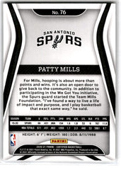 2020 Panini Certified Patty Mills Card 76