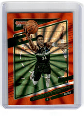 2021 Donruss Giannis Antetokounmpo Orange Laser Card 177