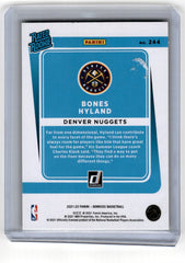 2021 Panini Donruss Bones Hyland Rates Rookie Yellow Card 244