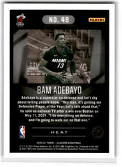 2021 Panini Revolution Bam Adebayo Card 49