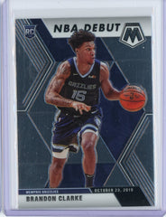 2019-20 Panini Mosaic Basketball Brandon Clarke NBA Debut Card #277