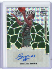 2019-20 Panini Mosaic Basketball Sterling Brown Scripts Auto Card #SC-SBR