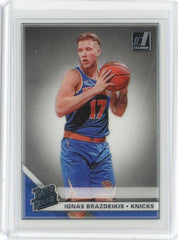 2019-2020 Panini Clearly Donruss Basketball Ignas Brazdeikis RC Card #91