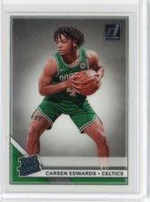 2019-2020 Panini Clearly Donruss Basketball Carsen Edwards RC Card #81