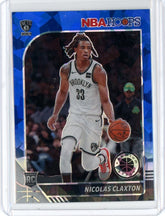 2019-2020 Panini NBA Hoops Premium Basketball Nicolas Claxton Blue Cracked Ice Prizm Card #241
