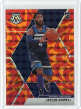 2019-2020 Panini Mosaic Basketball Jalen Howell Reactive Orange Prizm RC Card #212
