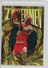 1997-98 Skybox Basketball Dennis Rodman Zuperman Card #193