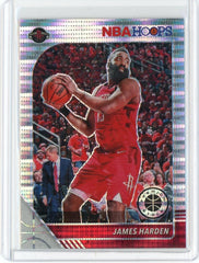 2019-20 Panini NBA Hoops Premium Basketball James Harden Silver Pulsar Prizm Card #66