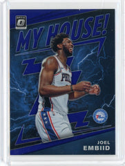 2019-20 Donruss Optic Basketball Joel Embid My House Purple Prizm Card #4