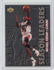 1993-94 Upper Deck Basketball Michael Jordan Season Leaders Scoring Card #166