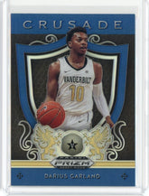 2019-20 Panini Prizm Draft Picks Basketball Darius Garland Blue Prizm Crusade Card #23