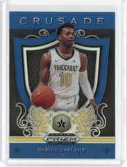2019-20 Panini Prizm Draft Picks Basketball Darius Garland Blue Prizm Crusade Card #23