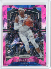 2019-20 Panini Prizm Basketball Tobias Harris Pink Cracked Ice Prizm Card #45