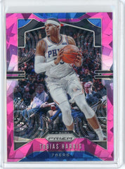 2019-20 Panini Prizm Basketball Tobias Harris Pink Cracked Ice Prizm Card #45