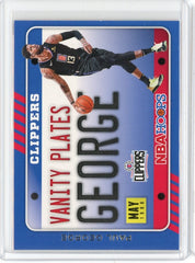 2020-21 Panini NBA Hoops Basketball Paul George Vanity Plates Card #8