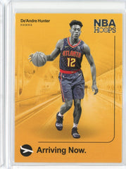2019-20 Panini NBA Hoops Basketball D'Andre Hunter Arriving Now Card #14.