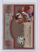 2004-05 Fleer Sweet Sigs Basketball Vince Carter Hardcourt Heroics Card #1 of 25