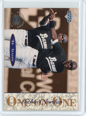 1995-96 Upper Deck Baseball Michael Jordan One on One Card #7