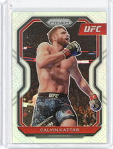 2019-20 Panini Prizm UFC Calvin Kattar Silver Prizm Card #58