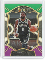 2020-21 Panini Select Basketball Kyrie Irving Concourse Green White Purple Prizm Card #42