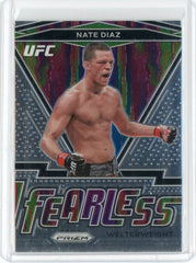 2021 Panini Prizm UFC Nate Diaz Fearless Card #12