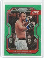 2021 Panini Prizm UFC Muslim Sailkhov Green Prizm RC Card #29