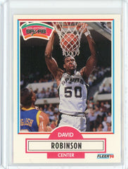 1990-91 Fleer Basketball David Robinson RC Card #172