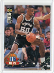 1991-92 Upper Deck Collectors Choice Basketball David Robinson Tip Offs Card #189