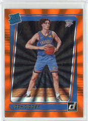2021-22 Donruss Josh Giddey Orange Laser RC Card #202